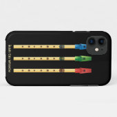 Irische Zinn-Pfeifen schwarze iPhone Abdeckung Case-Mate iPhone Hülle (Rückseite (Horizontal))