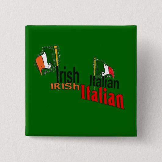 IRISCHEN ITALIENER-ST PATRICK TAG BUTTON (Vorderseite)
