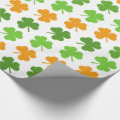 Irischen Kleeblatt-St Patrick Geschenkpapier (Ecke)