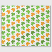 Irischen Kleeblatt-St Patrick Geschenkpapier (Flach)