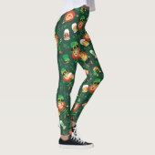 Irischen Kobold-Bier-Muster-St Patrick Tag Leggings (Rechts)