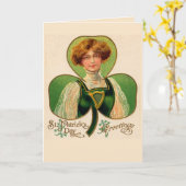 Irischen Lass-St Patrick Tagesgruß-Karte Karte (Gelbe Blume)