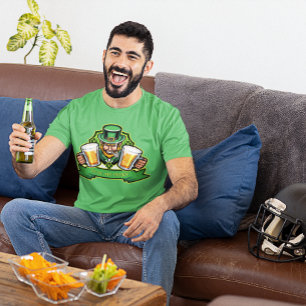 Irischen Leprechaun - Haltet Meine Biere Kleeblätt T-Shirt