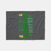 Irischer Abschied Experte Lustig St. Patrick's Day Fleecedecke (Vorderseite (Horizontal))