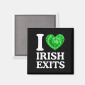 Irischer Abschied Lustiger St. Patricks Day Irisch Magnet (Vorderseite/Rückseite)