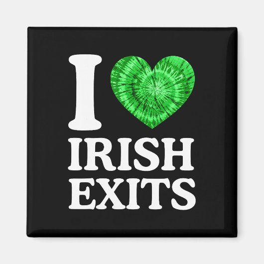 Irischer Abschied Lustiger St. Patricks Day Irisch Magnet (Vorne)