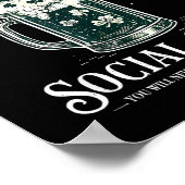 Irischer Abschied Sozialclub lustiger St. Patrick' Poster (Ecke)