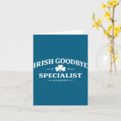 Irischer Abschiedsspezialist lustiger St. Patrick' Karte (Gelbe Blume)