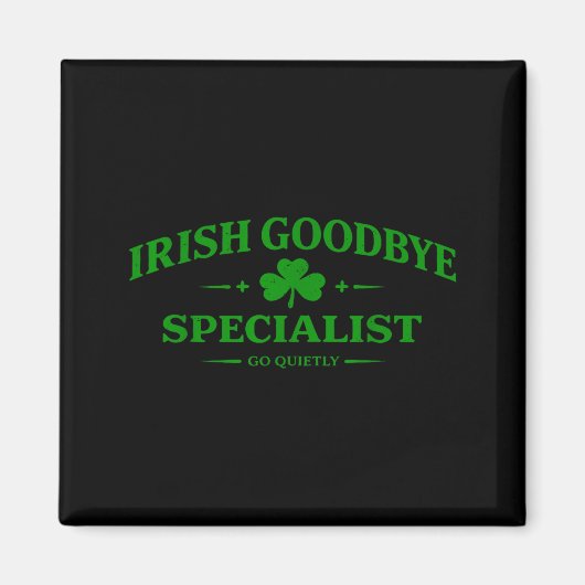 Irischer Abschiedsspezialist lustiger St. Patrick' Magnet (Vorne)