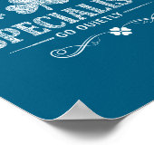 Irischer Abschiedsspezialist lustiger St. Patricks Poster (Ecke)