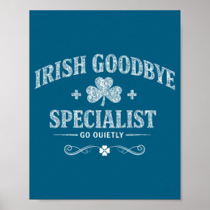 Irischer Abschiedsspezialist lustiger St. Patricks Poster