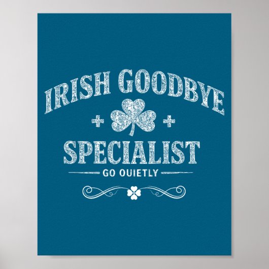 Irischer Abschiedsspezialist lustiger St. Patricks Poster (Vorne)