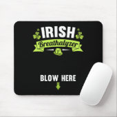 Irischer Alkoholtester Pusten Sie Hier St. Patrick Mousepad (Mit Mouse)
