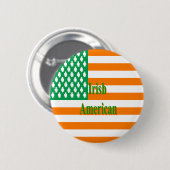 irischer Amerikaner Button (Vorne & Hinten)