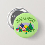 Irischer Amerikaner Button (Vorne & Hinten)