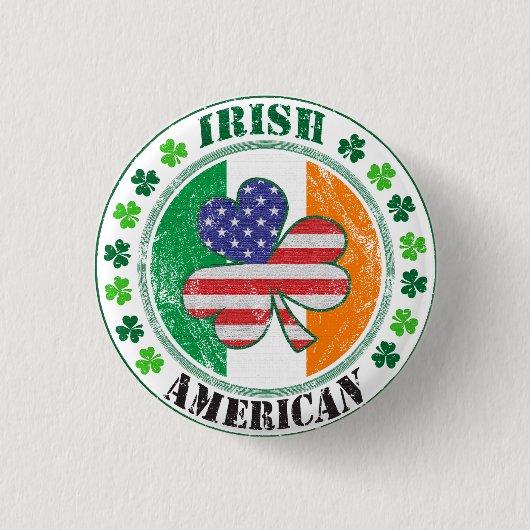 irischer Amerikaner Button (Vorderseite)