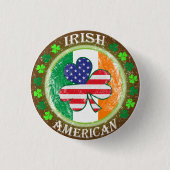 irischer Amerikaner Button (Vorderseite)