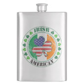 irischer Amerikaner Flachmann (Vorderseite)
