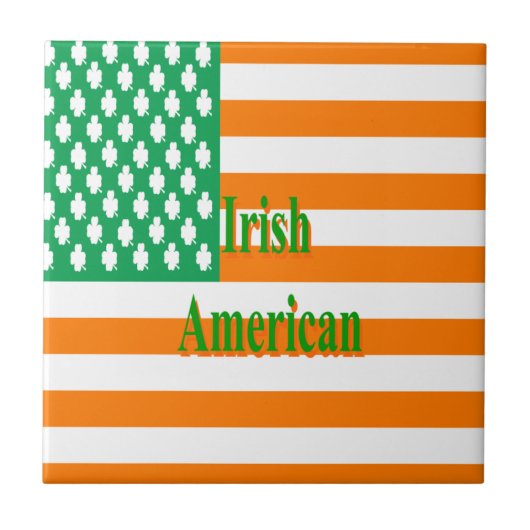irischer Amerikaner Fliese (Vorderseite)