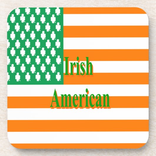 irischer Amerikaner Getränkeuntersetzer (Vorderseite)