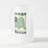 Irischer Amerikaner Mattglas Bierglas (Vorderseite Links)