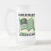 Irischer Amerikaner Mattglas Bierglas (Links)