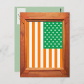 irischer Amerikaner Postkarte (Vorne/Hinten)
