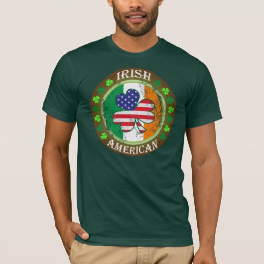 irischer Amerikaner T-Shirt (Vorderseite)