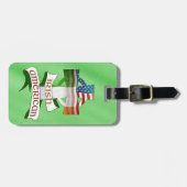 Irischer amerikanischer keltisches gepäckanhänger (Vorderseite horizontal)