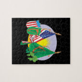 Irischer amerikanischer Stolz Puzzle (Horizontal)