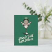 Irischer Bar-Humor St. Patricks Day Karte (Stehend Vorderseite)