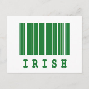 irischer Barcode Postkarte