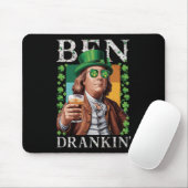Irischer Ben trank Bier - St. Patricks Männer und  Mousepad (Mit Mouse)