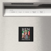 Irischer Ben trank Bier - St. Pattys Männer und Fr Magnet (In Situ (Geschirrspüler))