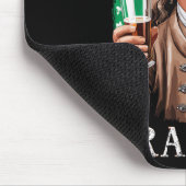 Irischer Ben trank Bier - St Pattys Männer und Fra Mousepad (Ecke)