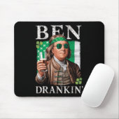 Irischer Ben trank Bier - St Pattys Männer und Fra Mousepad (Mit Mouse)