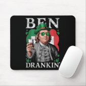 Irischer Ben trank Bier - St Pattys Männer und Fra Mousepad (Mit Mouse)