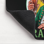Irischer Ben trank Bier - St Pattys Männer und Fra Mousepad (Ecke)