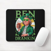 Irischer Ben trank Bier - St Pattys Männer und Fra Mousepad (Mit Mouse)
