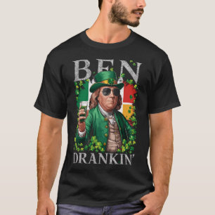 Irischer Ben trank Bier - St Pattys Männer und Fra T-Shirt