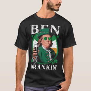Irischer Ben trank Bier - St Pattys Männer und Fra T-Shirt
