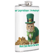 Irischer bester Katzenvater der Welt Flachmann (Rechts)