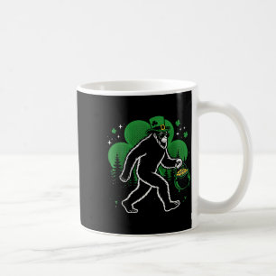 Irischer Bigfoot Kleeblatt lustiger Sasquatch Glüc Kaffeetasse
