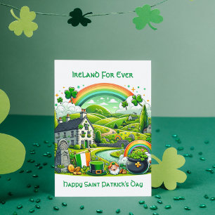 Irischer Charme: St. Patrick's Day Feiertagskarte