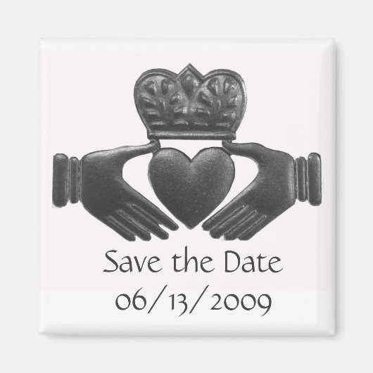 Irischer Claddagh Save-the-Date-Magnet Magnet (Vorne)