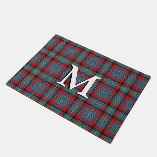 Irischer Clan MacNamara Tartan kariert Fußmatte (Schrägansicht)
