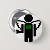 irischer Engel. Button (Vorne & Hinten)