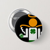 irischer Engel. Button (Vorne & Hinten)