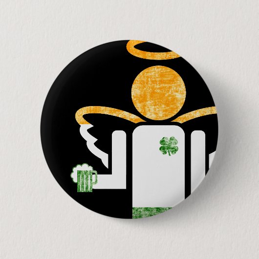 irischer Engel. Button (Vorderseite)