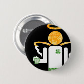 irischer Engel. Button (Vorne & Hinten)